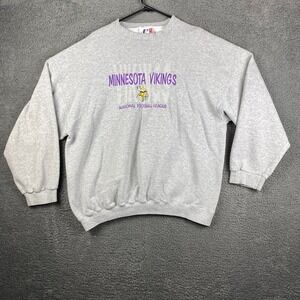 Vintage Minnesota Vikings Sweatshirt‎ LogoAthletic NFL Football XXL